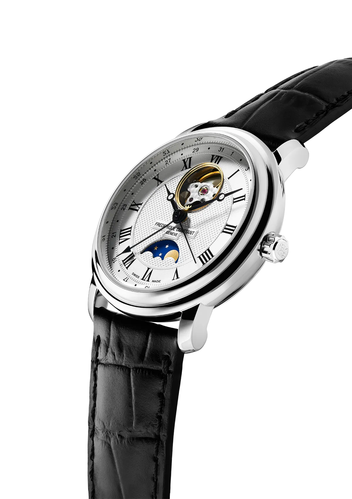 Classics Heart Beat Moonphase Date Watch FC-335MC4P6 | Frederique